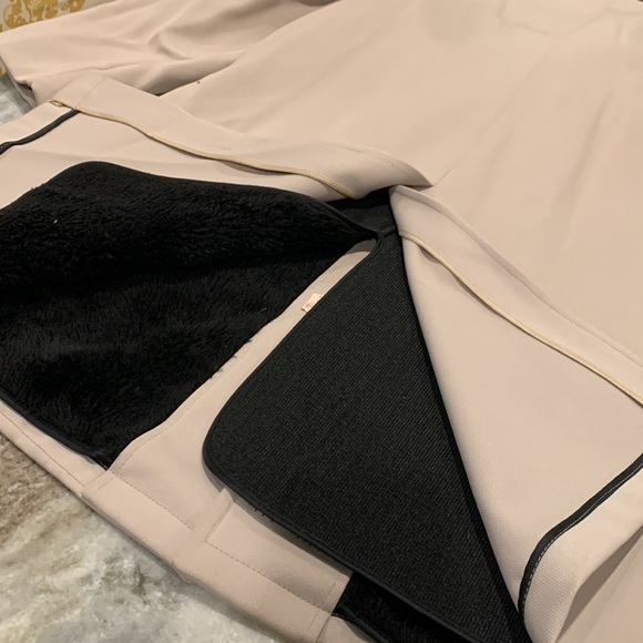 VINTAGE  Zero King Wool Coat w/Faux Fur Lined Insert Beige Men Sz 40 - Picture 8 of 11